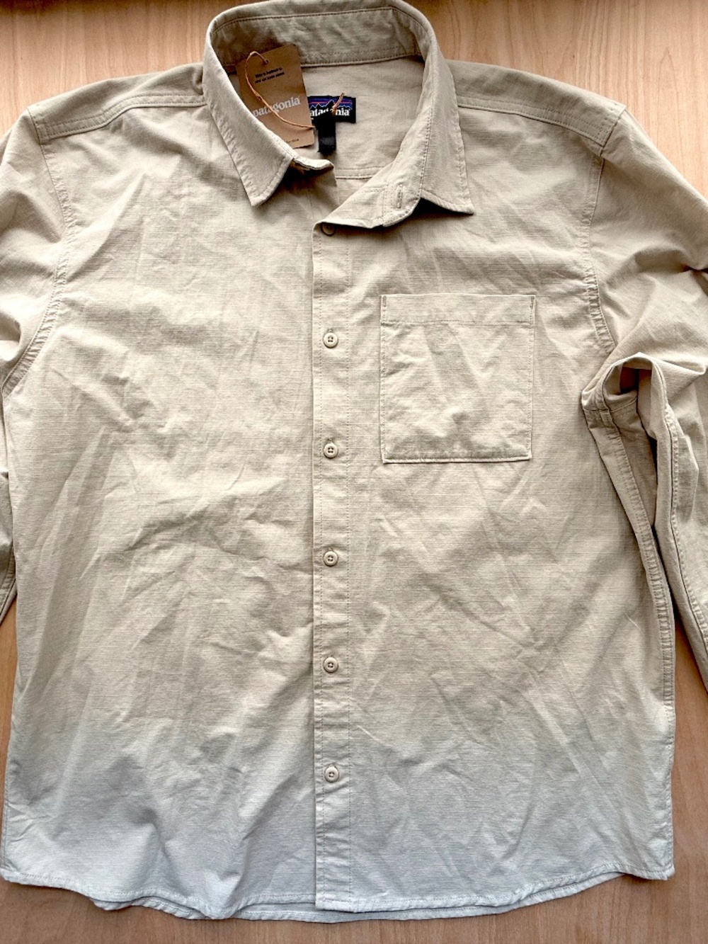 Patagonia - Men's Nomader Shirt - Pelican - Organic Cotton - Size XL